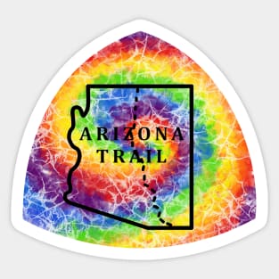 Arizona Trail National Scenic Trail long distance hiking trail tie dye Sticker